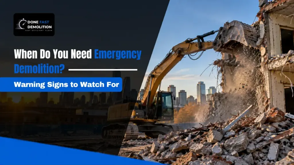 When Do You Need Emergency Demolition? Warning Signs to Watch For